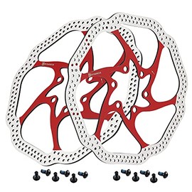 Dymoece Bicycle Brake Disc 160 mm/180 mm 6-Hole Compatible with Mountain Bike MTB Road Bike BMX