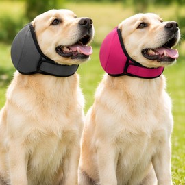 Waterproof Dog Ear Muffs for Swimming & Grooming – Soft Polyester Ear Cover in S, M & L for Bath Time and Noise Reducer