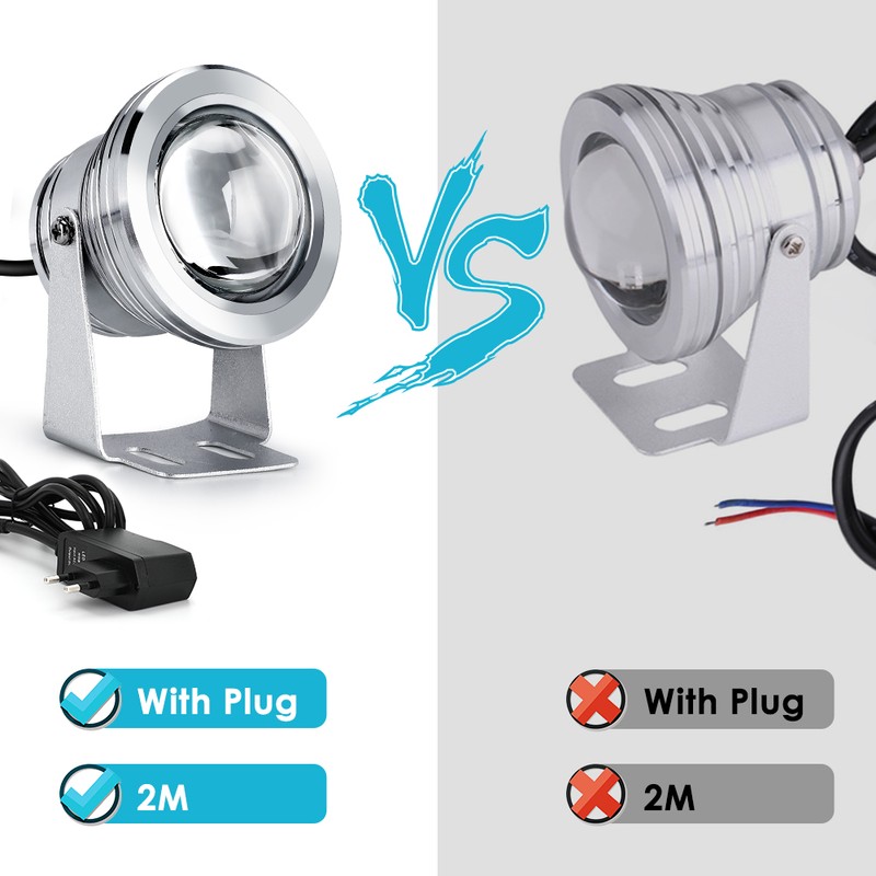 RGB Underwater Light Fountain Lamp for Lighting Decoration 90‑265V