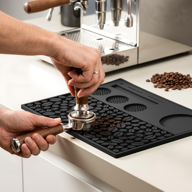 ASIUXIRS Heavy Duty Coffee Mat, 17" x 13" x 0.4",