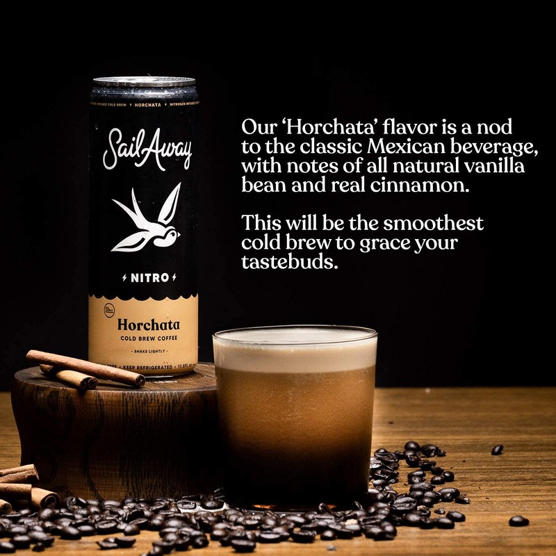 Sail Away Coffee Cold Bew Coffee Cans Vanilla Cinnamon -