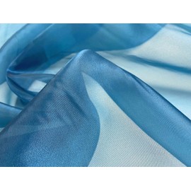 Organza Fabric Sold by the Metre - 150 cm Width - Turquoise Blue