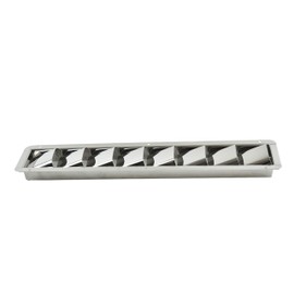 MARINE CITY Stainless-Steel 8 Slots Louvered Vent-16-13/16 Inches × 3 Inches ×1-1/4 Inches (2 Pack)