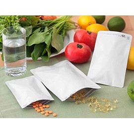 Lamizip Flat Bag, AL-EW, 1 Case, 3,200 Sheets (50 Sheets x 64 Bags), White Aluminum