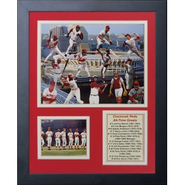 Legends Never Die Cincinnati Reds Greats Framed Photo Collage, 11 by 14-Inch