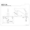 Kingston Brass KB571 Chatham Single Handle Kitchen Faucet without Sprayer,