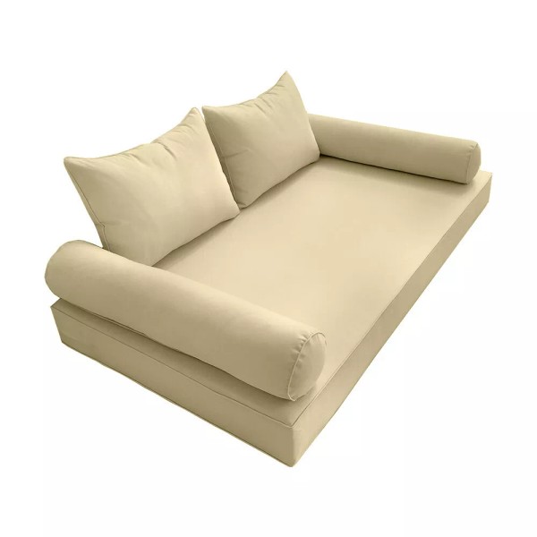 Unbranded Style4 5PC Daybed Mattress Bolster Pillow Fitted Sheet Cover