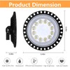 UFO LED High Bay Lights 50W 10 Packs,Super Bright 5000LM