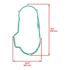 Caltric Clutch Cover Gasket for Harley Davidson Sportster 1200 XL1200 XLH1200 1991-2003