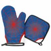 Spider Web Oven Mitts Set, Oven Mitts and Pot Holders,