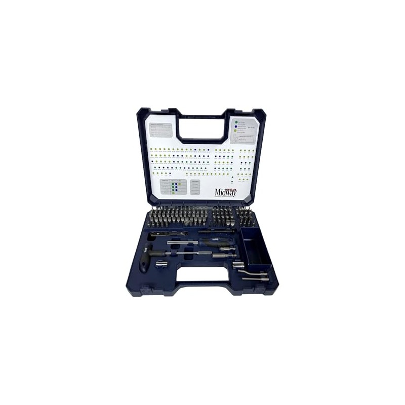 MidwayUSA 123 Piece Gunsmith Screwdriver Set