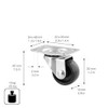 Furniture Swivel Castor RO 2109