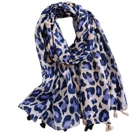 ONE LIMITATION SF007 Women's Stole, Leopard Pattern, Stylish, Large, Casual,