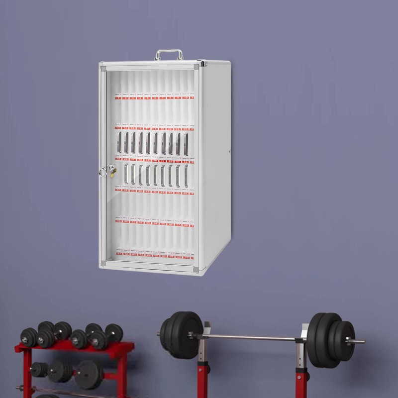 72 Slots Cell Phone Locker Portable Phone Storage Cabinet W/