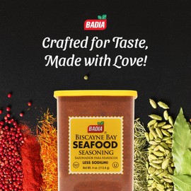 Badia Biscayne Bay Seafood Seasoning, 4 oz – Savory Blend for Fish, Shrimp & Coastal-Inspired Dishes