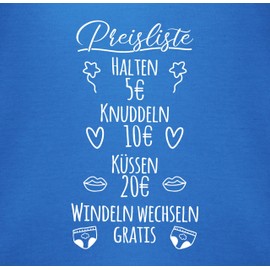 Shirtracer - Body Boy Girl - Sayings - Price List Baby, 4 Royal Blue