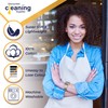 Discounted Cleaning Supplies Chefs Apron Professional Quality Blue & White