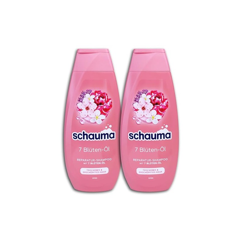Schauma Shampoo 7 Flower Oil Pack of 2 x 400