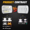 Unbranded Pair 7x6" 5x7''LED Headlights HI-Lo For Chevy C1500 C2500