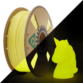 Creator Luminous Glow in The Dark PLA Filament 1.75mm 1kg - High-Speed 3D Printer Filament, Luminous Yellow, Low Warping Rapid PLA for Most Printers