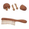 FOMIYES Sandalwood Massage Comb for Women Handcrafted Detangler for Scalp