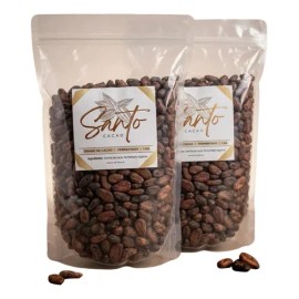 Granos De Cacao Fermentado 2kgpack | Santo Cacao