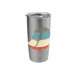 Rock Climbing Bouldering Retro Gift Stainless Steel Insulated Tumbler