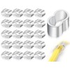 Lhbwhiz Pack of 25 crimping loops, aluminium rope clamps, press