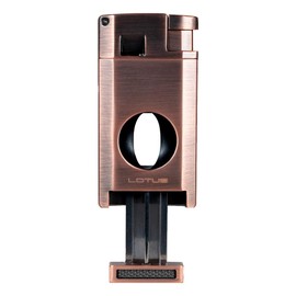 Lotus Excalibur Double Torch Lighter with Cutter (Copper)