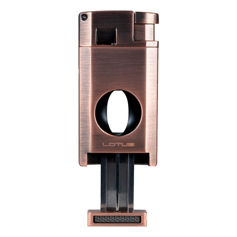 Lotus Excalibur Double Torch Lighter with Cutter (Copper)
