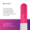 STALEKS Slanted Plastic Nail File, Straight (Base) SPBE-20s, Pink