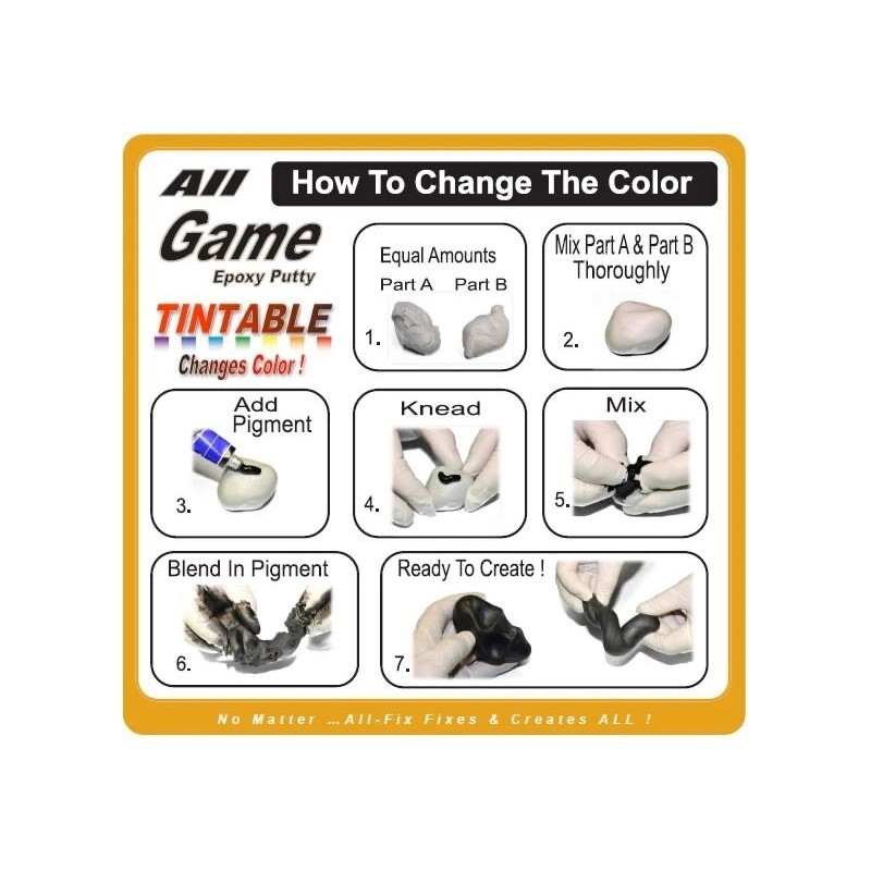 ALL GAME - ORIGINAL TAXIDERMY Epoxy Putty 1/2 LB KIT