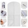 50.4" Hanging Garment Bag with 3 Zipper Pockets, Waterproof Clothes