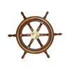 Treasure Gurus Wooden Antique Maritime 24" Captains Shipwheel Ships Wheel