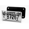 LFPartS - Placa de matrícula de acero inoxidable para motocicleta,