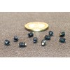 Kmac Alloy Steel Set Screws, Brass Tip, 6-32 x 3/16"