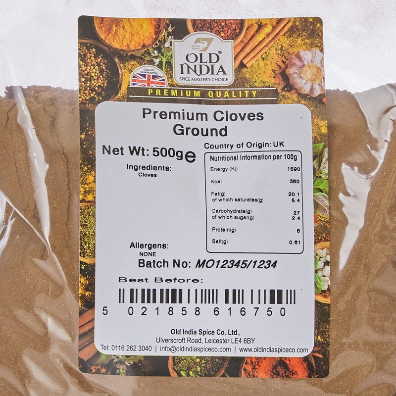 Old India Premium Cloves Ground 500g