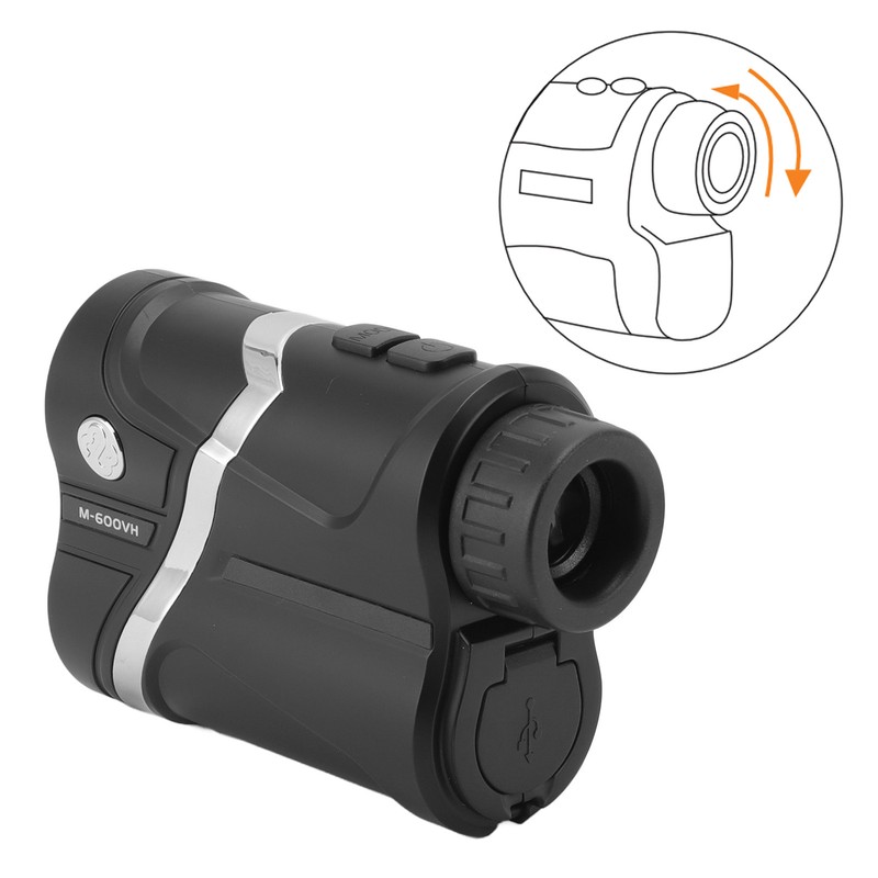 Laser Rangefinder 5V Eyepiece Focusing 4 in 1 Distance Speed