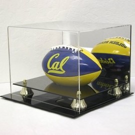Deluxe Acrylic Mini Football Display Case - With Mirror by Saf-T-Gard