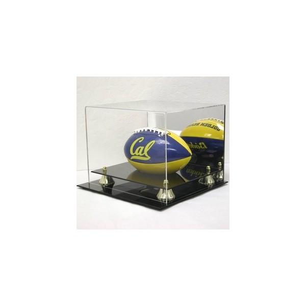 Deluxe Acrylic Mini Football Display Case - With Mirror by