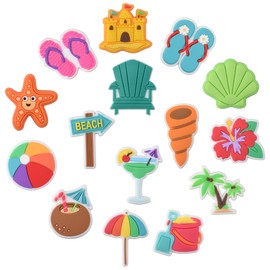 XQNB Beach Shoe Charms Summer Shoes Decorations Charm Accessories for Kids Girls Women Wen Party Favor