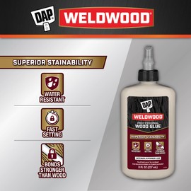 8 Oz. Dap 00480 Tan Weldwood Professional Wood Glue