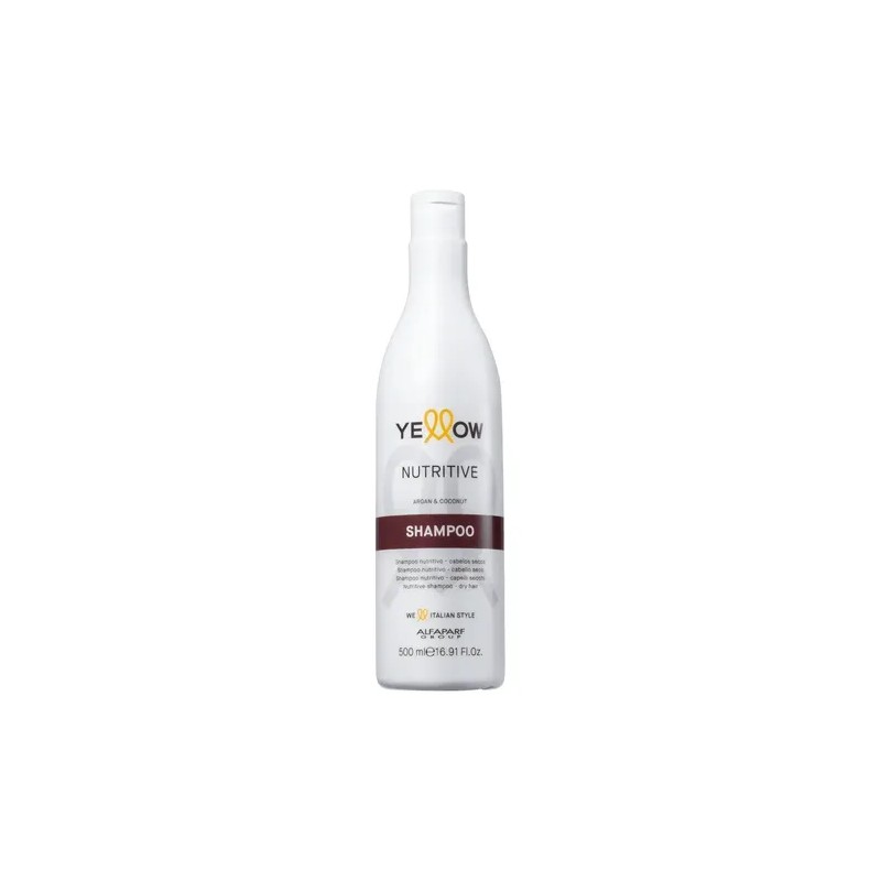 Yellow Shampoo Nutritive Argan Coco Pelo Seco Dañado 500 Ml