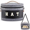 Dansydaisy Hat Box with Shoulder Strap & Multiple Handles, Foldable