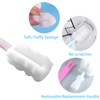 INVODA Bottle Brush Sponge Replacement Head 8 Pack Durable Soft