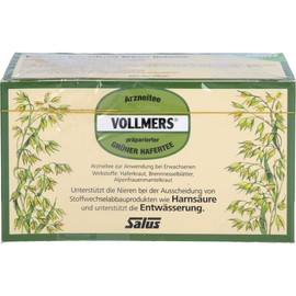 VOLLMERS Prepared Green Oat Tea Filter Bags Pack of 15