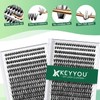 KEYYOU Lash Clusters 300pcs Individual Lashes 40D 0.07D Curl 9-18MIX