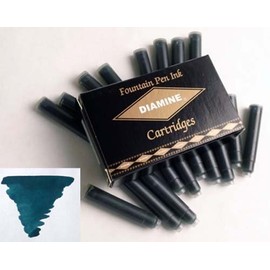 Diamine Refills Teal Pack of 18 Fountain Pen Cartridge - DM-8052