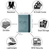 RAXCLAY Reisepasshülle Cover Reiseetui 8 Karten RFID-Blockierung Dokumente nützliches Zubehör