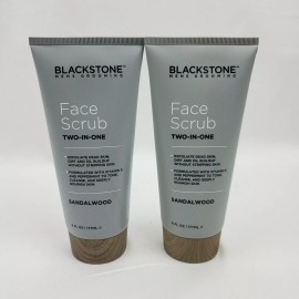 Blackstone 2X Blackstone Mens Grooming 2-In-1 Face Scrub Sandalwood 6oz each Tube